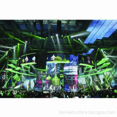 Slim Mobile Rental LED Display with Special Design, Stage Backdrop LED Screen